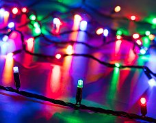 Светодиодная гирлянда ARD-STRING-CLASSIC-10000-BLACK-100LED-LIVE RGB (230V, 7W) (Ardecoled, IP65, 1 год)