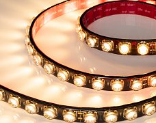 Светодиодная лента герметичная FLT-PS-A42-BLACK-23mm 24V Warm2700 (21 W/m, IP67, 15deg, 5m) (Arlight, -)