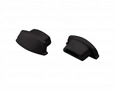 Заглушка ARH-BENT-W11 BLACK глухая (Arlight, Пластик)