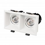 Светильник MS-FLOW-BUILT-S157x85-2x6W Warm3000 (WH, 38 deg, 230V) (Arlight, IP20 Металл, 5 лет)