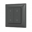 INTELLIGENT ARLIGHT Кнопочная панель SMART-RF-801-22-MULTI черная, закруг. (3V, пластик, 2.4G) (IARL, IP20 Пластик, 5 лет)